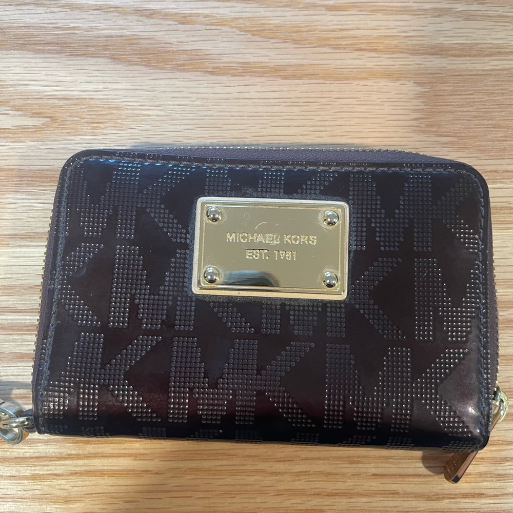 Michael Kors Dark Brown Logo Wallet